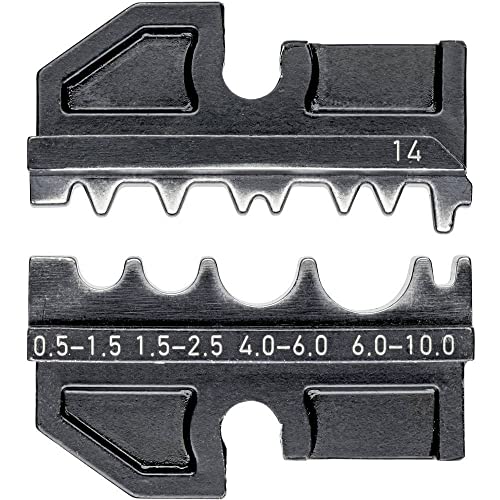 Knipex 97 49 14 - Matriz crimpadora para conectores de crimpado no aislados para conectores de unión no aislados, para accesorios de crimpado no aislados de 0,5 a 10 mm²