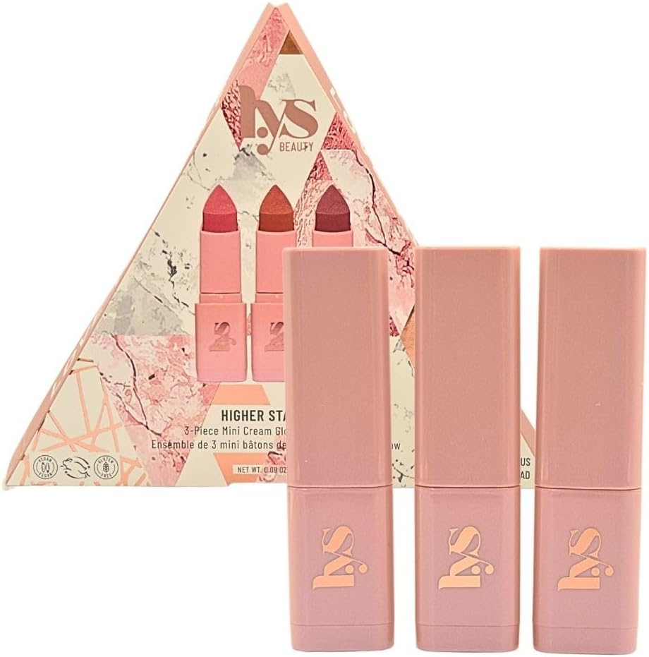 Higher Standard 3-Piece Mini Cream Glow Blush Stick Set: Bubbly (Soft Pink), Focused (Warm Cinnamon Pink), Elite (Mauve)