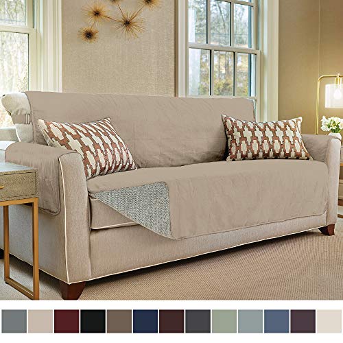 Gorilla Grip Original Slip Resistant Large Sofa Protector for Seat Width up to