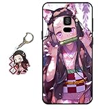 Staremeplz Compatible with Samsung Galaxy S8 Plus Case Anime Design [with Nezuko Figure Keychain], Soft Silicone TPU Animation Cute Phone Case for Samsung Galaxy S8 Plus