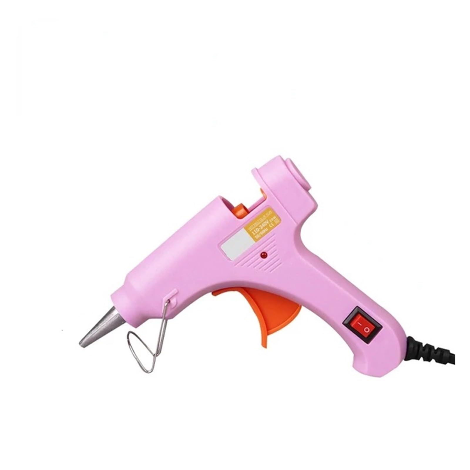 Hot Melt Glue Gun with 7mm Sticks Mini Industrial Guns Heat Temperature Thermo Electric Repair Tool Stick(Pink Glue Gun)