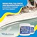 E-Z Patch 3 Pool Tile Thinset Cement for Repairs - Color Adjustable Pool Tile Adhesive (1 lb)