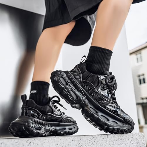 Men's Chunky Multi-Sport Sneakers - Cushioned Platform, Anti-Twist Shank for Tennis, Non-Slip Outsole - Ideal for Running, Gym Workouts & All-Day Walking4