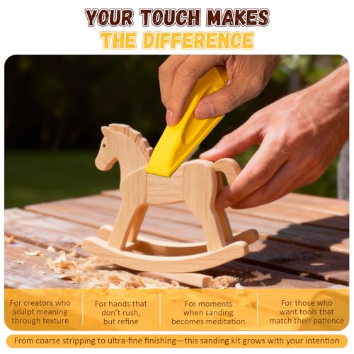 Drufelnt 128PCS Micro Sander Kit