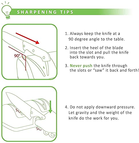 HSWYJJPFB Messer Schärfen Messerschärfer Profi Elektrischer Messerschärfer, Premium 2-Stufen-Messerschärfer, rutschfeste… – Bild 6