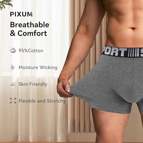 Men Trunks Underwear Soft Cotton Boxer Brief Breathable Men's Underwear3