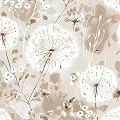 Nukofal Flora Peel and Stick Wallpaper Dandelion Wallpaper Floral Contact Paper 16.9"x118.1" Vintage Brown Wall Paper Peel and Stick Boho Self Adhesive Removable for Cabinet Bedroom Decor Vinyl