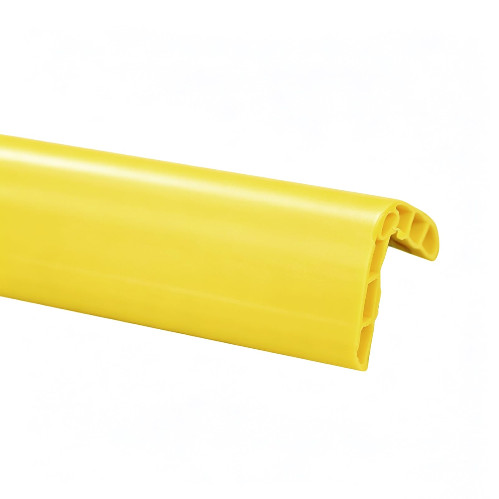Gkhlg 1 Piece Rubber Wall Corner Guard Edge Protector High-Density Silicone Rubber with Hollow Design Easy to Install Baby Safety Corner Protectors for Home School Safety Length 1M (Yellow) — image 1