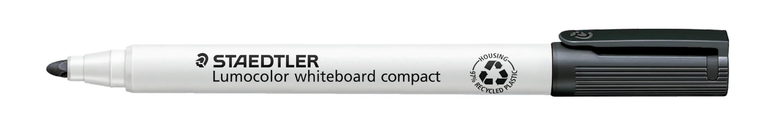 Staedtler Lumocolor 341-9. Rotuladores de color negro para pizarra blanca. Caja con 10 marcadores.