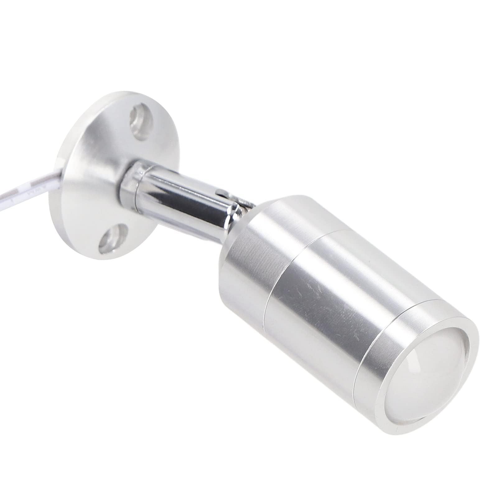 Premium Mini LED Display Cabinet Spotlight, Adjustable 180° Warm White 3000K Jewelry Light for Showcases Collections Shelves