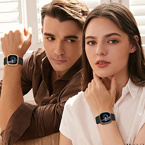 Image of Suoman [4-Pack] for Fitbit Sense 2 /Versa 4 Screen Protector Case