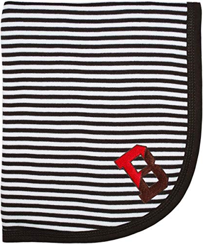 Image of Creative Knitwear Brown Bears Striped Baby and Toddler Blanket