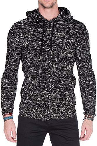 Cipo & Baxx Pull à capuche en tricot pour homme Stone XXL - Noir - Small Cover