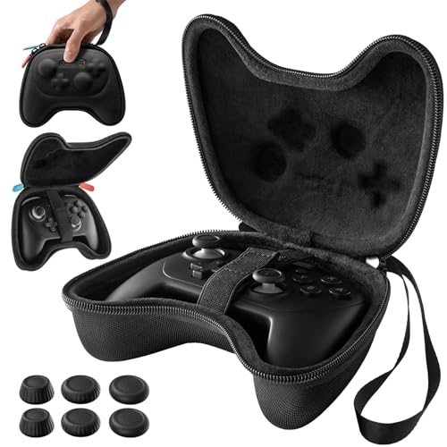 JSAUX Case for Nintendo Switch Pro / Switch 2 Pro Controller, 6 Thumb Grips