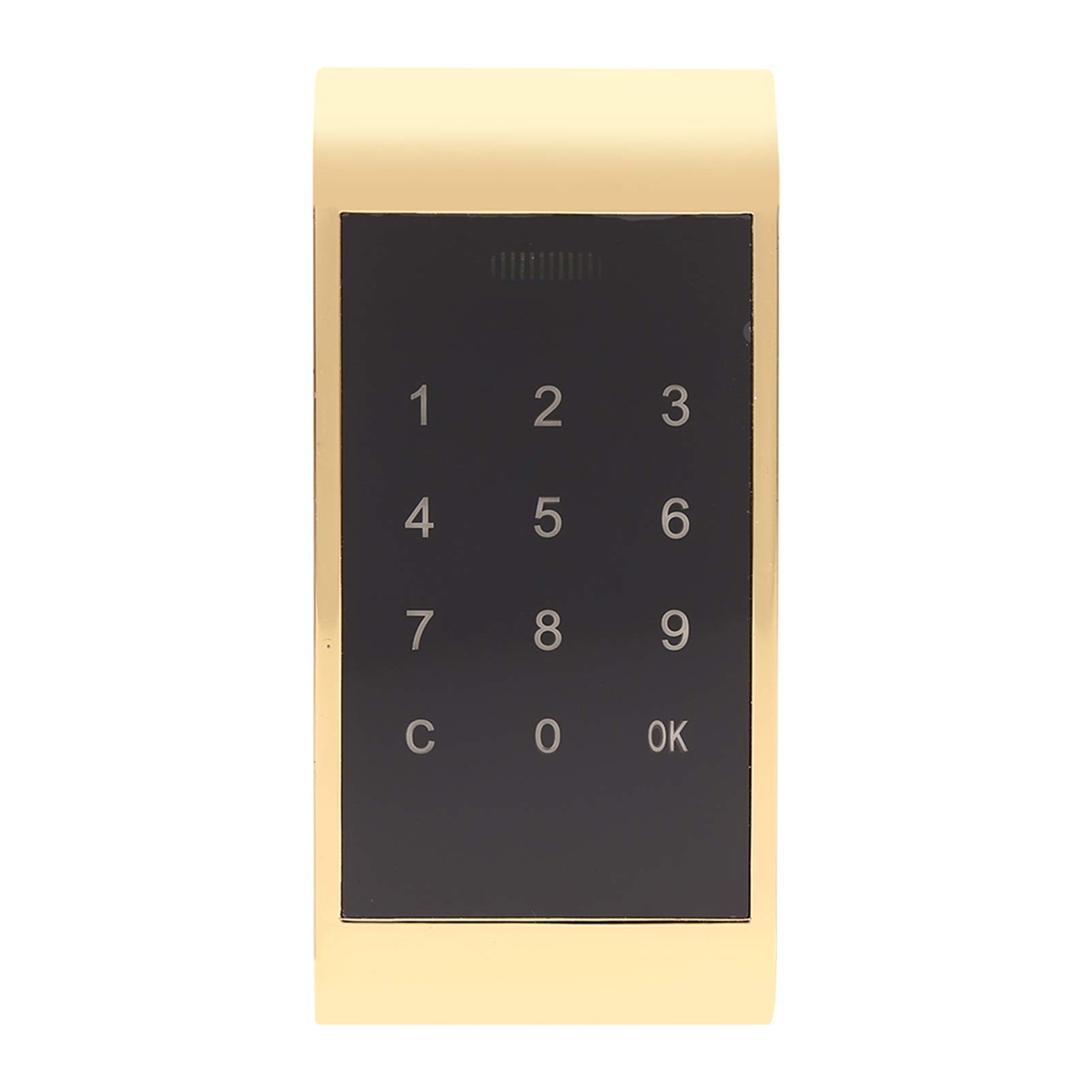 BORDSTRACT Digital Touch Keypad Lock, Zinc Alloy Digital Electronic Cabinet Lock, Cabinet Coded Lock (Gold)