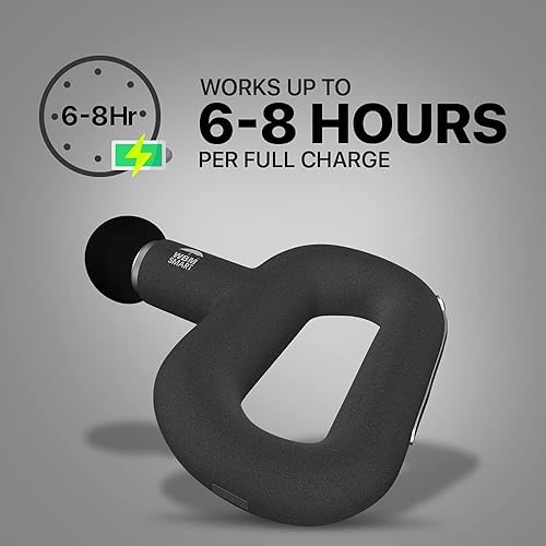 Miniatura 7 de WBM Smart Pistola de masaje profesional para atletas, masajeador muscular corporal portátil para aliviar el dolor con 6 masajes