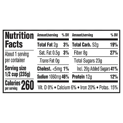 Bush'S Best 01590 8.3 Oz Canned Homestyle Baked Beans, Source Of Plant Based Protein And Fiber, Low Fat, Gluten Free thumb #8