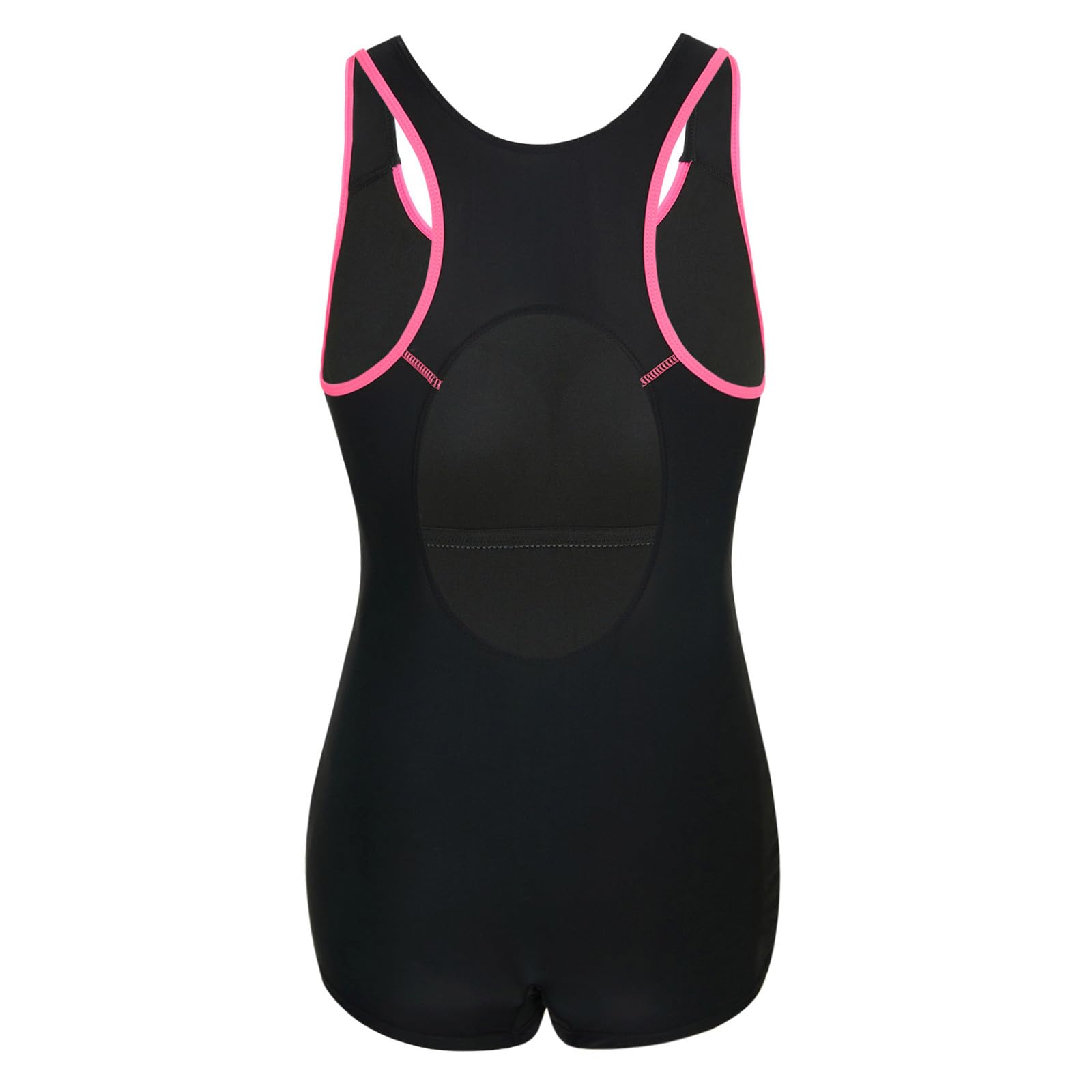 Bañador Mujer Una Pieza Deportivo Natacion con Pierna Traje de Baño Bañadores Piscina Ropa de Baño Reductor Espalda Abierta Monokini Playa Vacaciones Verano Swimsuit