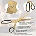 Lightweight Elegant Unique Simplified Golden Scissors, Gold and Black Golden Scissors, Crop Decoration for Office Home