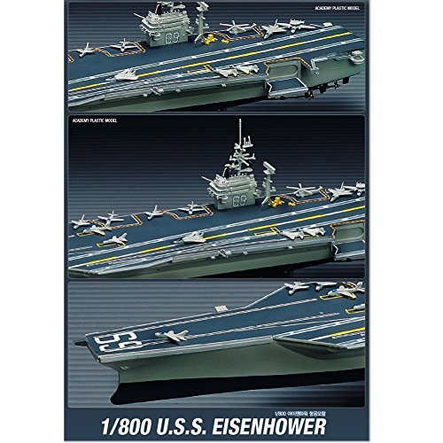 Porte-avions CVN69 USS Eisenhower Academy 1/800 maquette plastique militaire BA902 - 2
