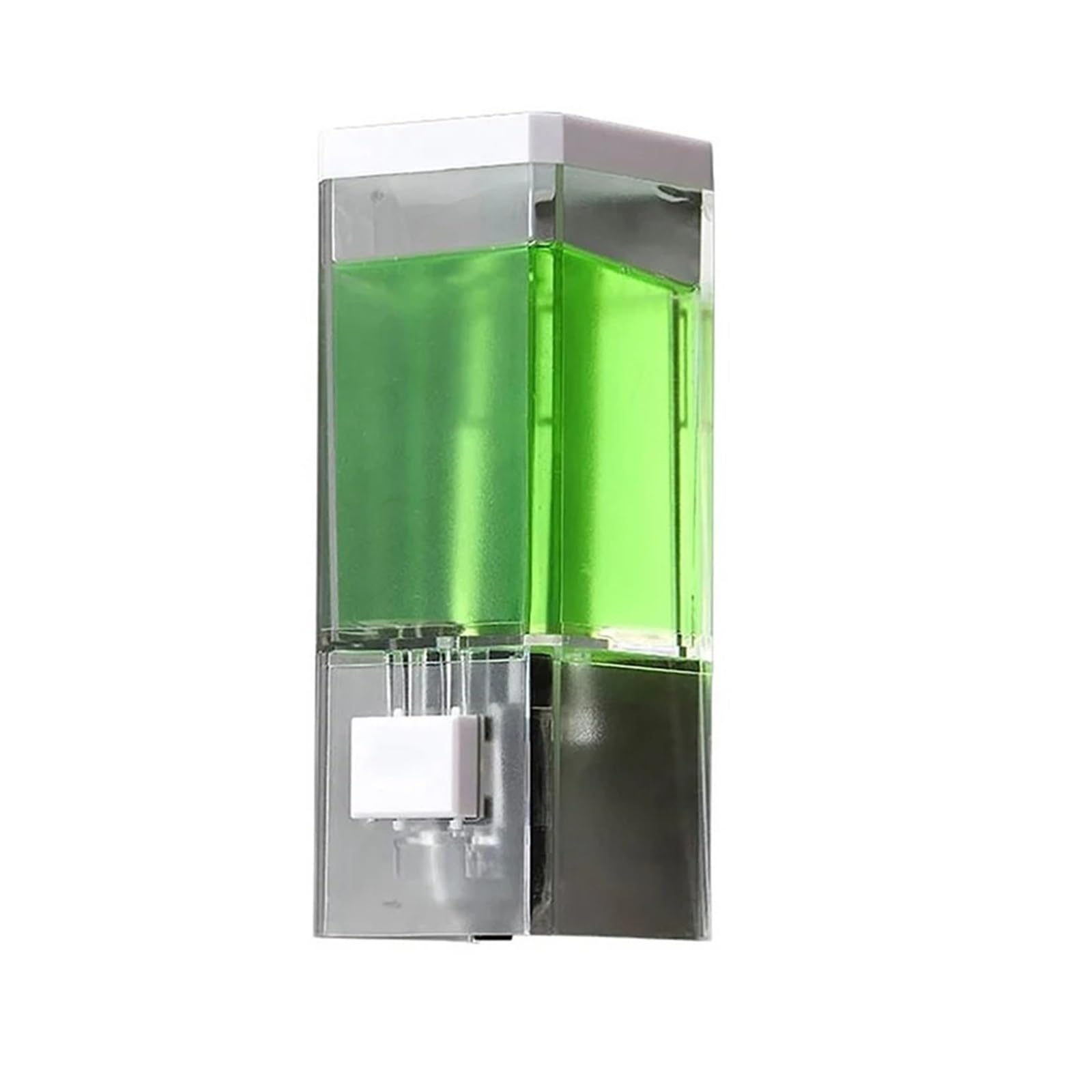 Wall Mounted Soap Dispenser Non-punching Manual Press Soap Dispenser Wall Hanging Transparent Soap Dispenser(A2)