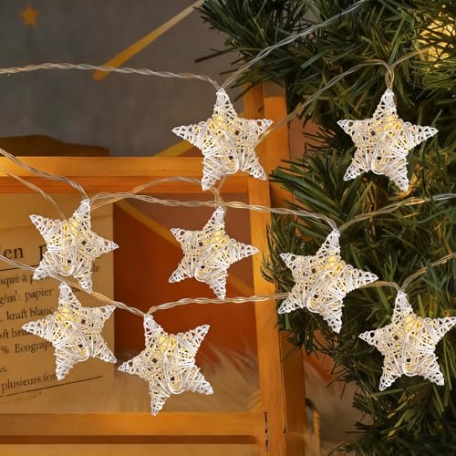 CHENBOOW Lichterkette Sterne,LED Sterne...