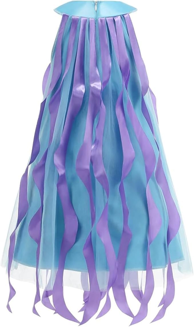 RRCBMD Kids Animal Costume Girls Jellyfish Dress with Hat for Children Halloween Party -S, X - Image 2