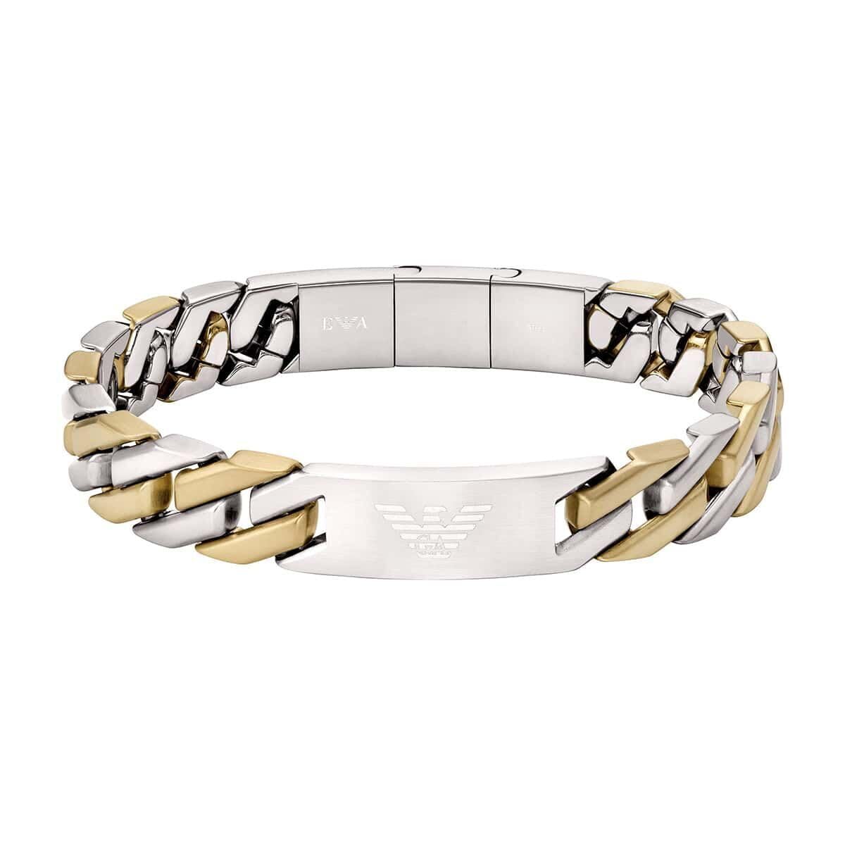 Emporio Armani Uomo Bracciale Bicolore, EGS3314040