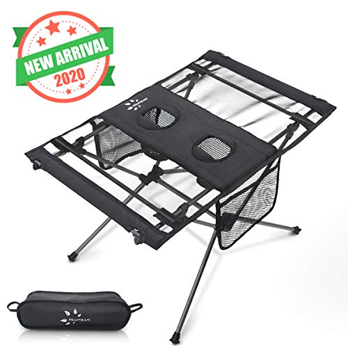 FRUITEAM Potable Camp Table Picnic Folding Beach Table for Camping Hiking