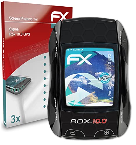 Dipos 3X Pellicola Protettiva In Cristallo Per Sigma Rox 10.0 - Protezione Anti Graffio, Made In Germany, Trasparente - 3