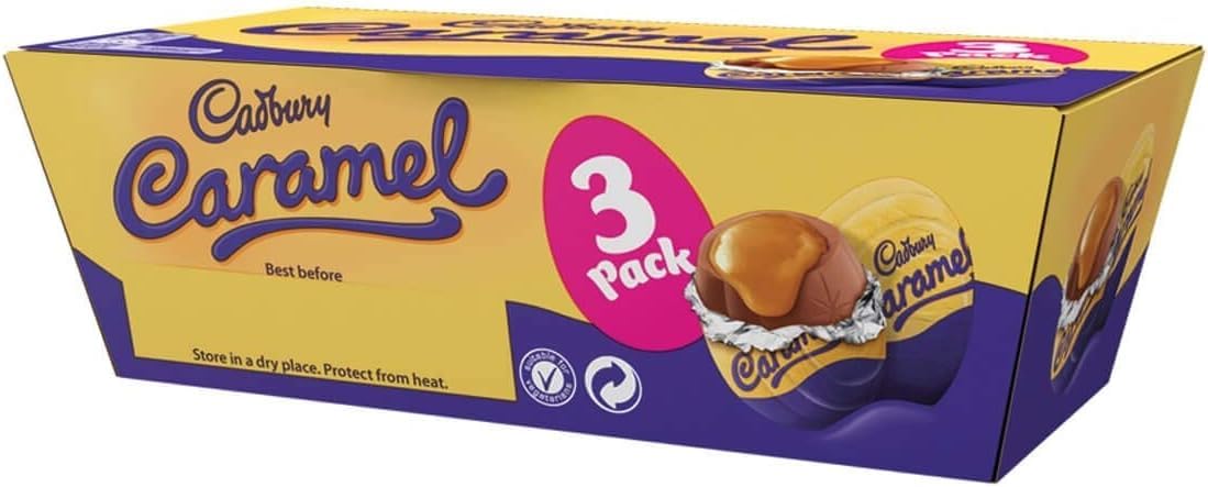 Cadbury Caramel Chocolate Easter Eggs, 120 g