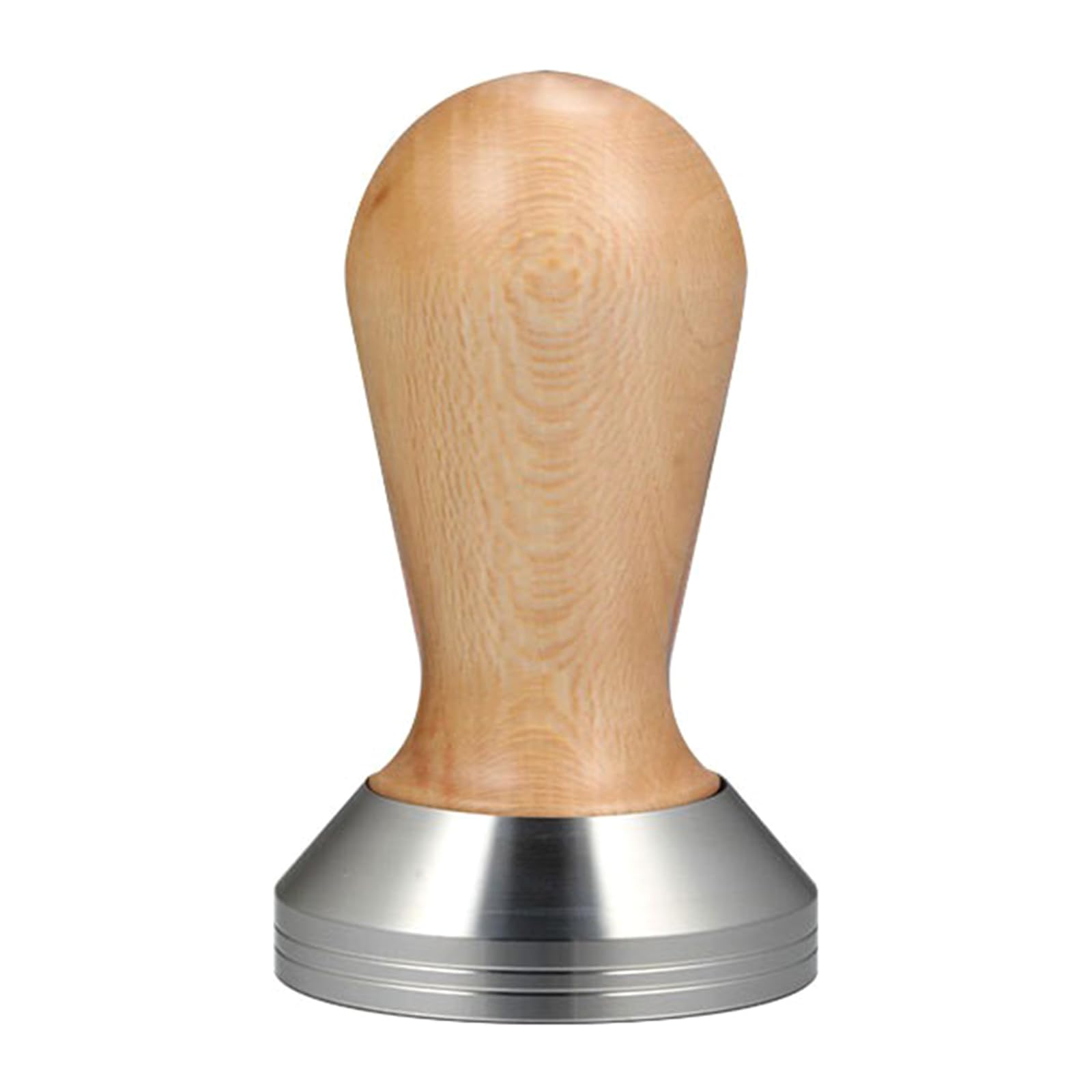 Msioytog Easy Cleaning Stainless Steel and Wood Coffee Grounds Tamper Espresso Press Tool for Uniform Distribution Baristas Tool Stainless Steel Coffee Tamper