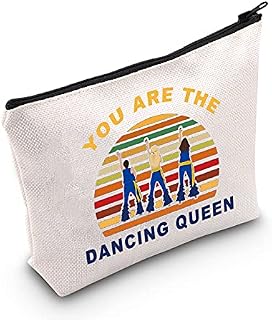 LEVLO Mamma Musical Comedy Cosmetic Make Up Bag Mamma Fans Inspired Gift You Are The Dancing Queen Makeup Zipper Pouch Bag For Women Girls, Dancing Queen, Make Up Bag