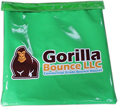 Gorilla BounceVinyl Sand Bag, Support/Anchor for Inflatables, Houses and Tents (Green, 20 Pack)