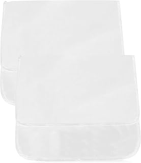 BUTORY Silla de peluquería cubierta trasera tela Oxford silla de peluquería cubierta trasera protección silla salón protector cabeza minimalista fácil de usar para oficina en casa (blanco)