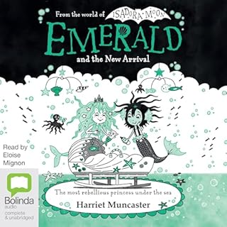 Diseño de la portada del título Emerald and the New Arrival