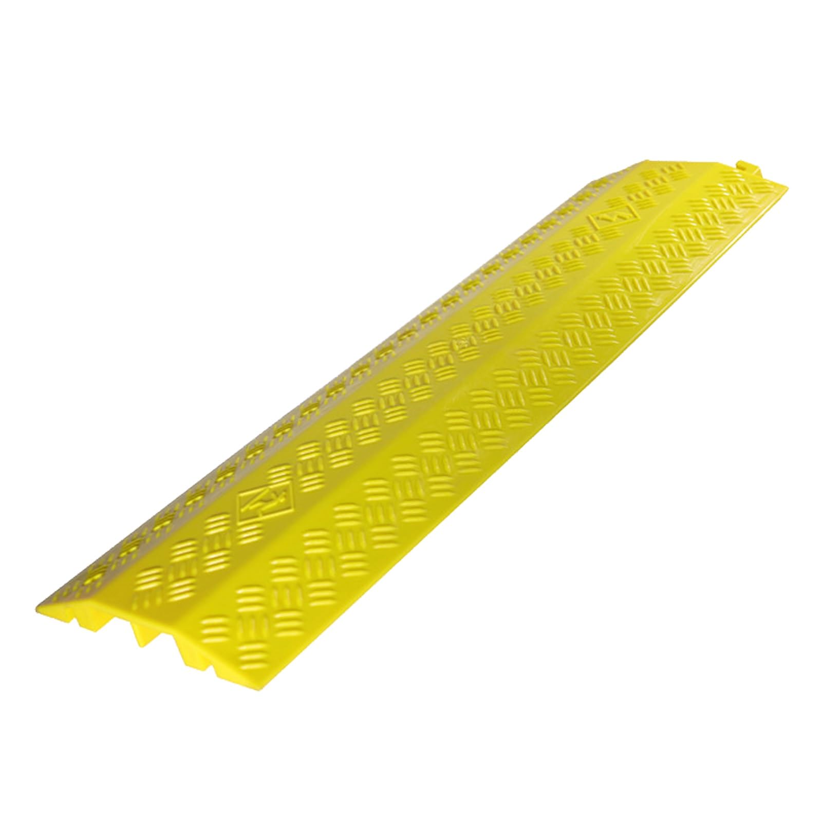 Rampa Auto 2 Canali 3 Tonnellate di capacità Protezione Cavi, Canaletta per Cavi Elettrici, Canalina Passacavi, Copertura Cavi Pavimento per Cavi/Tubi Flessibili/tubazioni