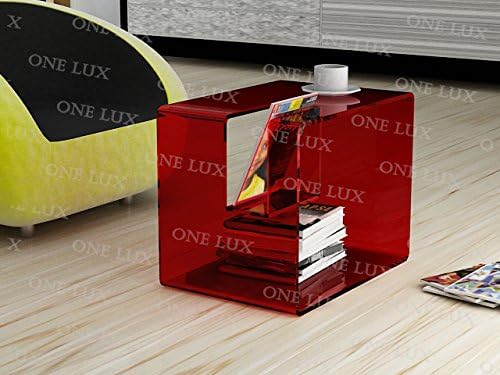 Lucite Coffee Tea table with magzine holder,Acrylic Bedside Tables,Perspex Nightstand