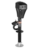 Electric Trailer Jack, 5000 lbs, Heavy Duty RV Electric Power Tongue Jack with 7-pin Connector, Manual Crank Handle & Weatherproof Jack Cover, 10