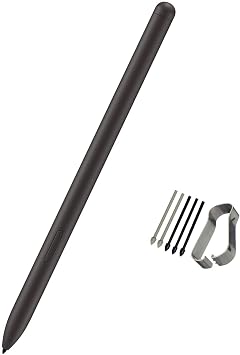 Galaxy Tab S10+ S10 Ultra S Pen Replacement for Samsung Galaxy Tab S10 Plus S10 Ultra SM-X820, SM-X826B, SM-X820N, SM-X826N SM-X920, SM-X920N Touch Stylus Pen+5 Tips Black