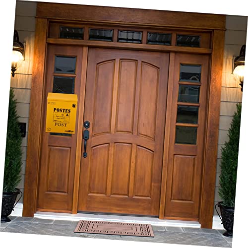 Homoyoyo Mailbox Donation Box With Lock Wall Mount Mailboxes Santa Key 1 Pc Mailbox Letter Post Box Wall Mounted Locking Mailbox Vintage Suggestion Box Locking Letter Box Lockable Mail Box #TOP6