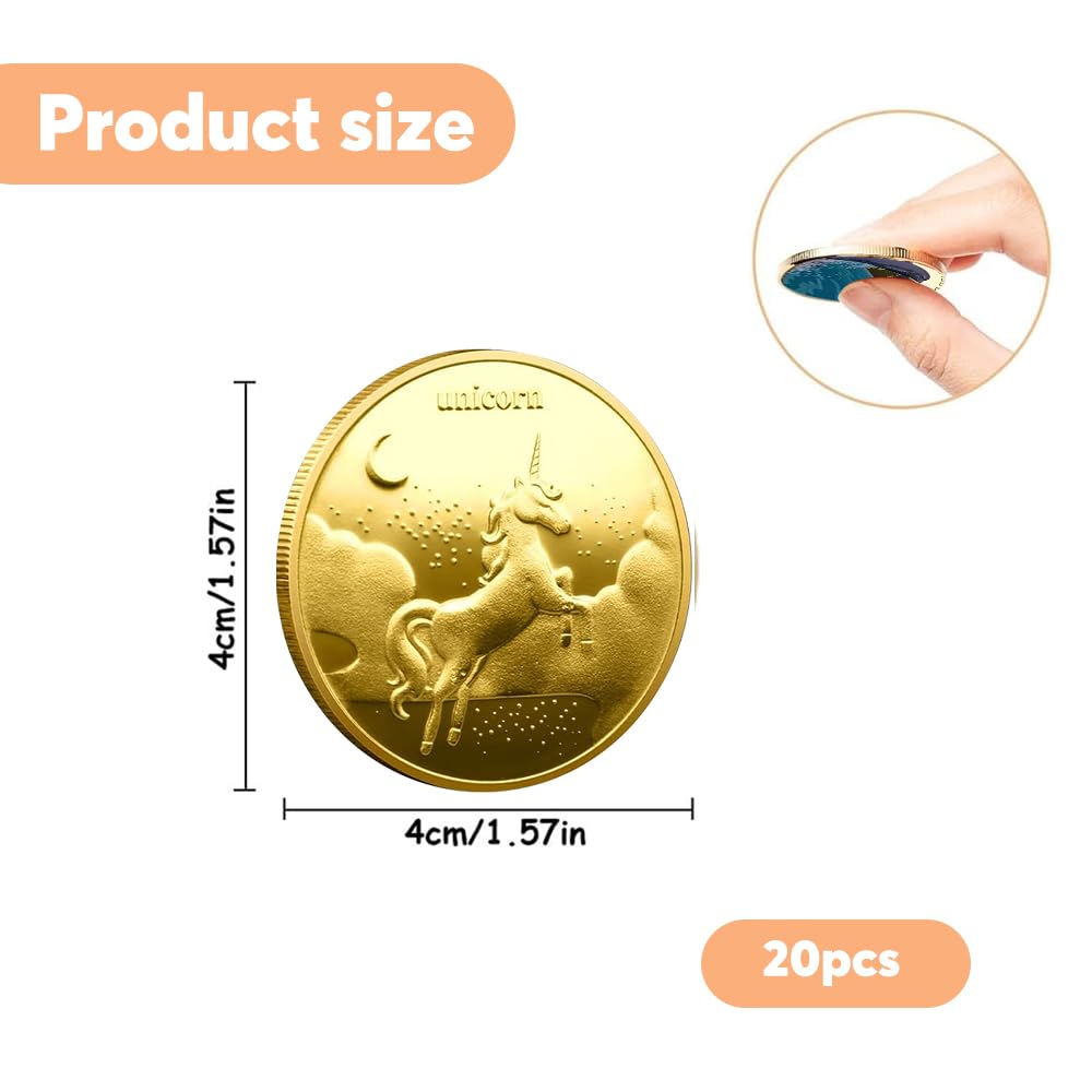 mizikuu 20 monedas de hada de los dientes, hada de los dientes, hada de los dientes, con diferentes patrones, monedas de oro para niños, regalo de hada de los dientes, recuerdo para recompensar la