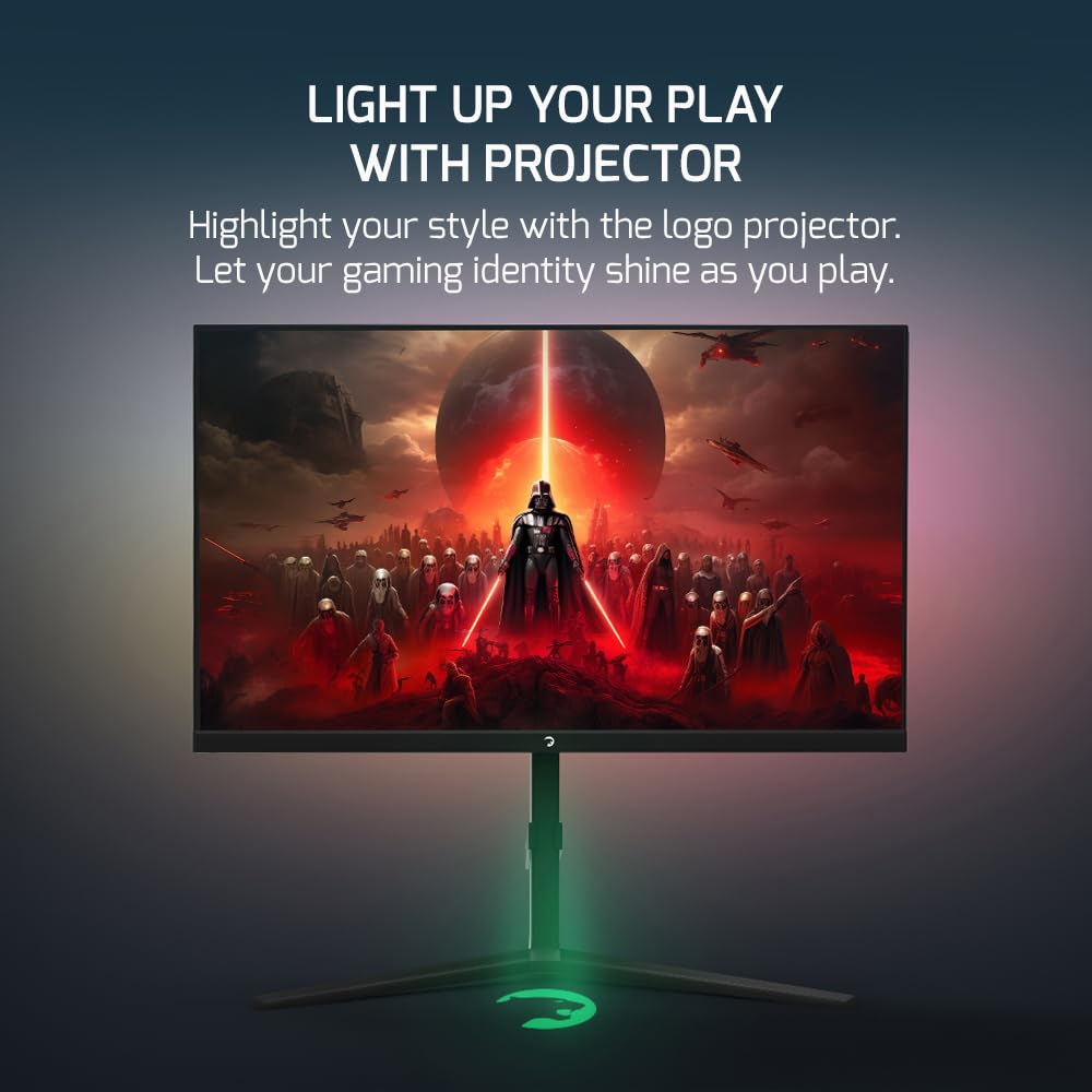 Game Power - Monitor rápido para Juegos de 27 Pulgadas, 1 ms, 360 Hz, 1080p, IPS Plano, HDR10 Altura/inclinación/Giro/pivote, Pantalla antirreflejos RGB Ajustable, HDMI/DP/USB, FreeSync, G-Sync, LED