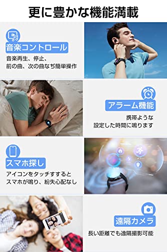 スマートウォッチ 【2022新登場 & 血中酸素濃度測定】大画面