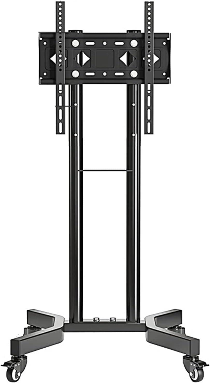 SGKOMN Monitor Arms TV Stand Mobile TV Cart with Wheels TV Stand, Home Office Movable Monitor Stand