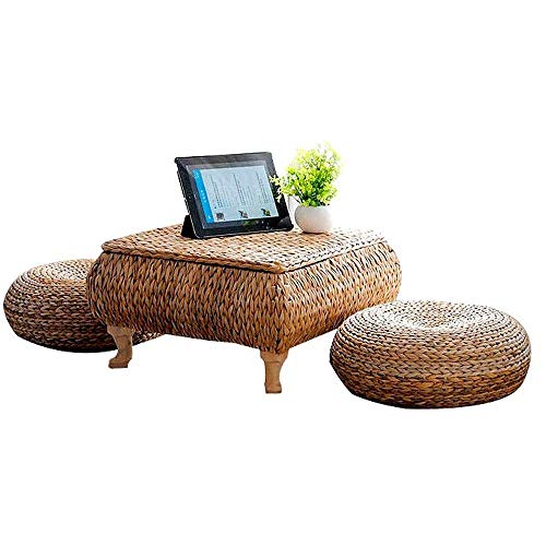 CHENJIU Japanese-Style Simple Rattan Low Table Coffee Table, Computer CHENJIU Japanese-Style Simple Rattan Low Table Coffee Table, Computer