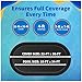 Blue Wave Bronze 8-Year 18 ft x 34 ft Oval Above Ground Pool Cover for Winter– Durable & Weather-Resistant Polyethylene – 4 ft Overlap, Black Underside, Reinforced Grommets, Winch, Cable – Navy Blue