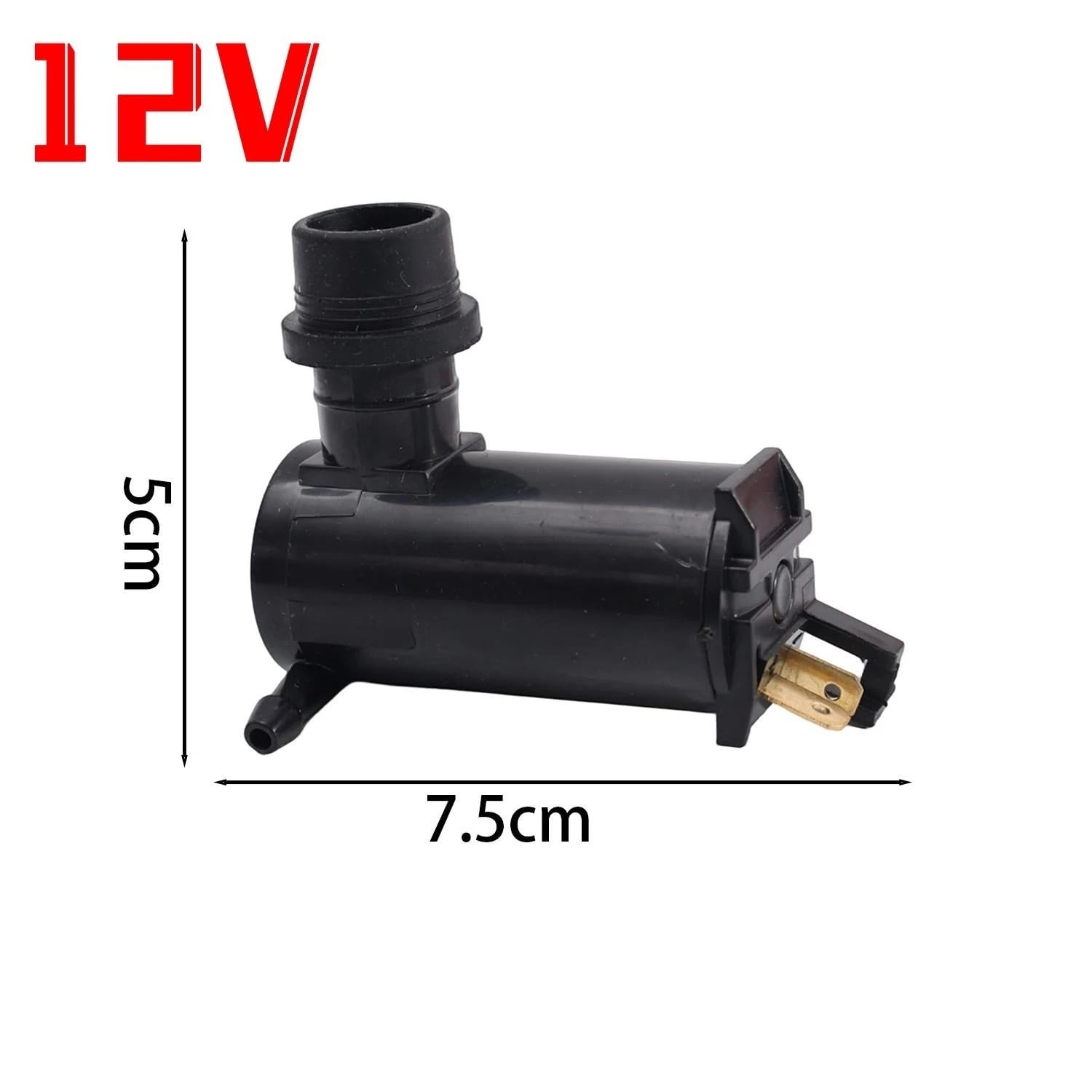 Bomba Limpiaparabrisa Motor universal de bomba lavaparabrisas de coche 1 Bomba de Agua para Limpiaparabrisas | Accesorios para automóviles de plástico líquido de limpieza por chorro de agua de 2V 24V