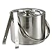 Elegance Lines 6-Inch Stainless Steel Ice Bucket With Tongs