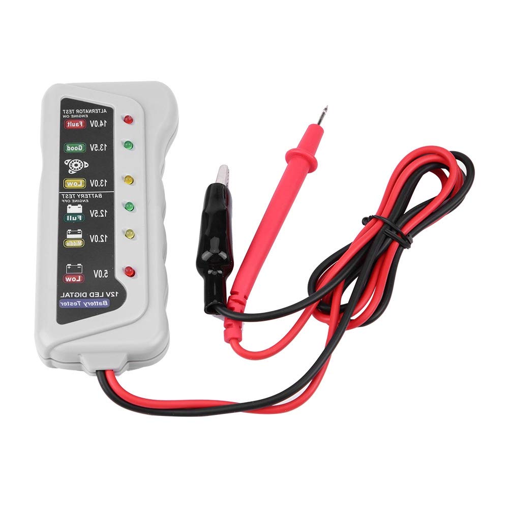 KIMISS Tester akumulatorów samochodowych for 12V-14.8V, analizator stanu baterii, ładowarka i konserwator, narzędzie diagnostyczne